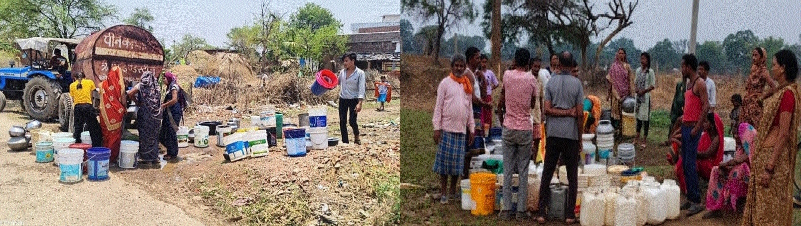 Acute water crisis grips Jhipan  Residents forced to 