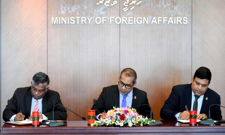 India Maldives sign 13 MoUs