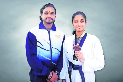 Ritushi shines at State-level taekwondo meet