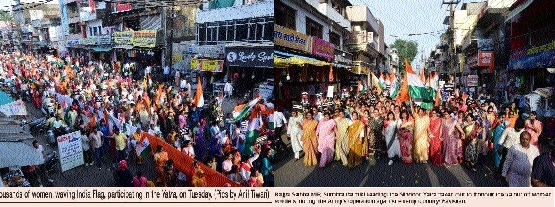 Sea of women take part in Sindoor Yatra