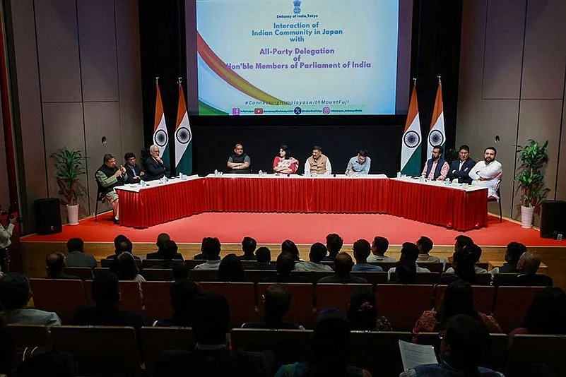 A multi-party delegation led by JD-U MP Sanjay Kumar