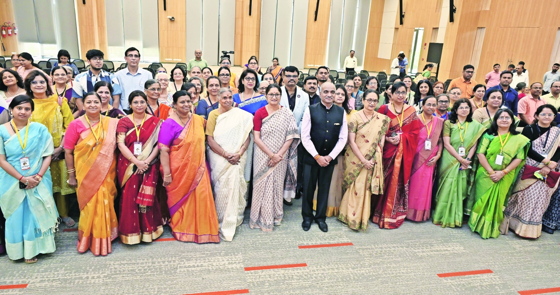 Annapurna Devi Yadav is falnked by Shantakka Dr Bhimaraya Metri and Dr Nanda Rathi