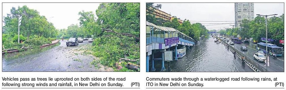 Thunderstorm rain give Delhi relief from heat