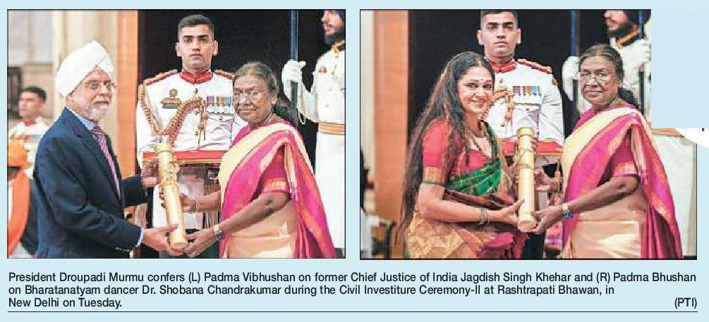 68 personalities conferred with Padma awards