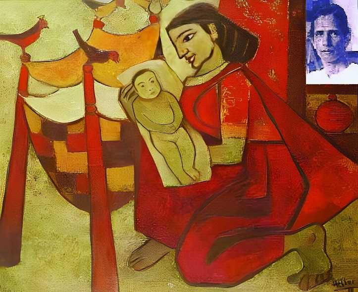 A creation of Kattingeri Krishna Hebbar Inset Hebbar himself