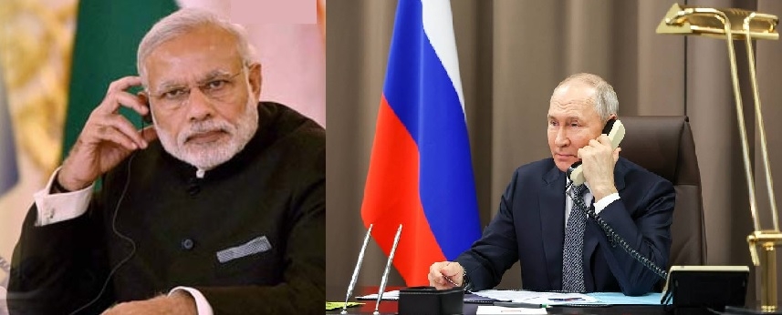 narendra modi talking on phone