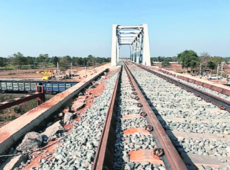 The new Rail over Rail line at Gondia