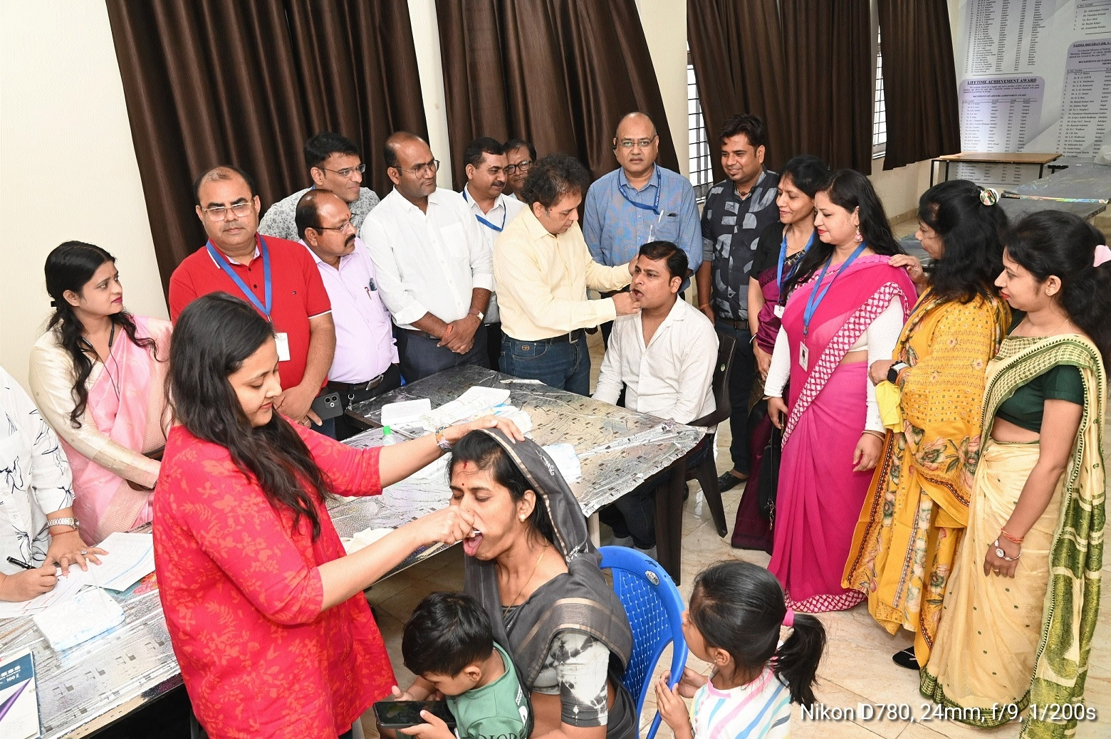 HLA typing test health camp held