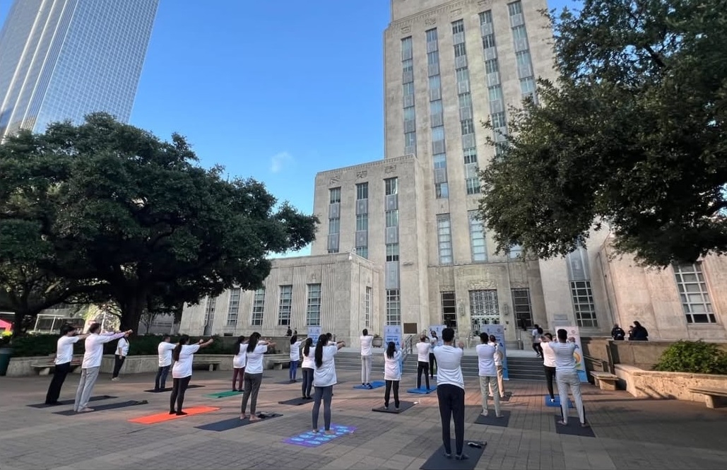 Houston marks Yoga Day with vibrant celebration