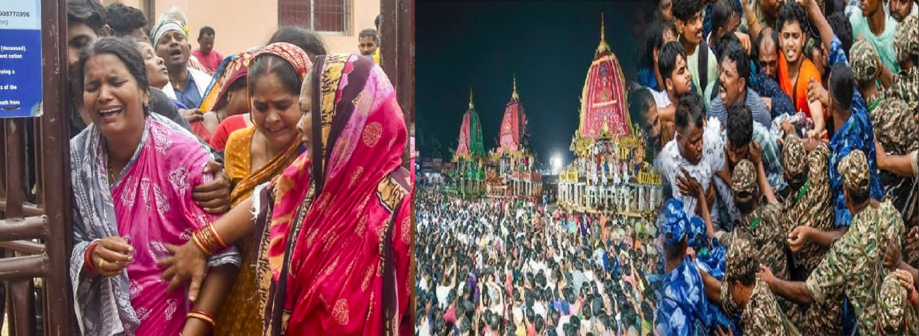 3 killed 50 injured in Puri stampede