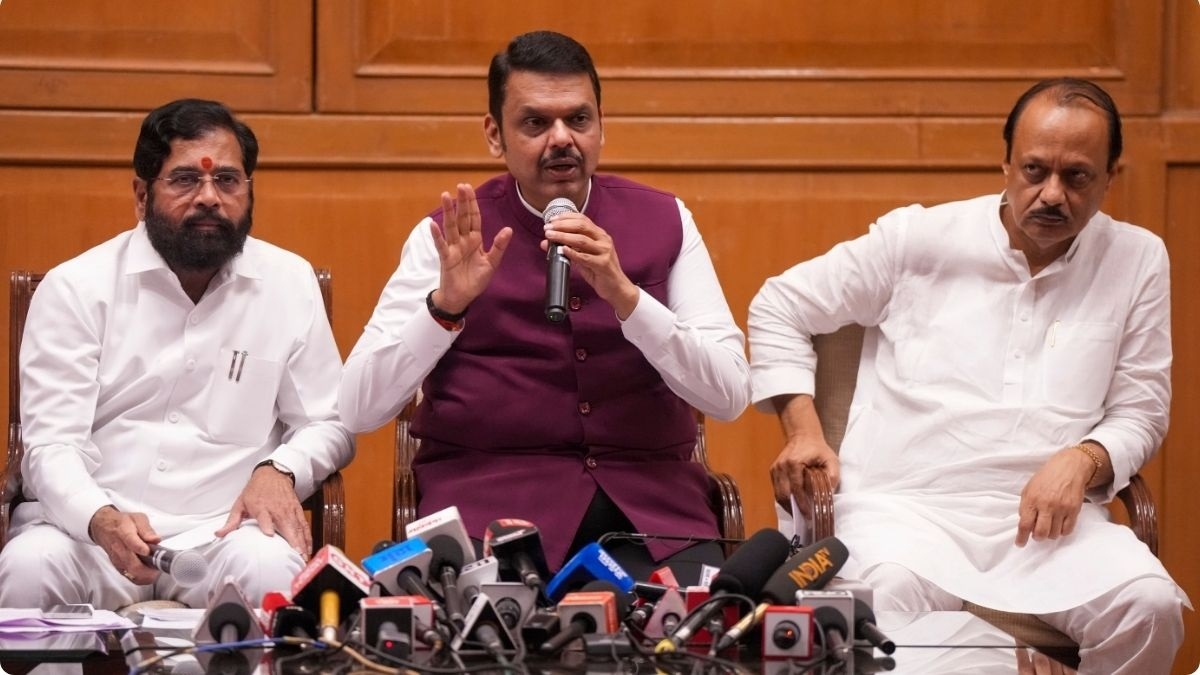 Maharashtra Chief Minister Devendra Fadnavis and Deputy CMs
