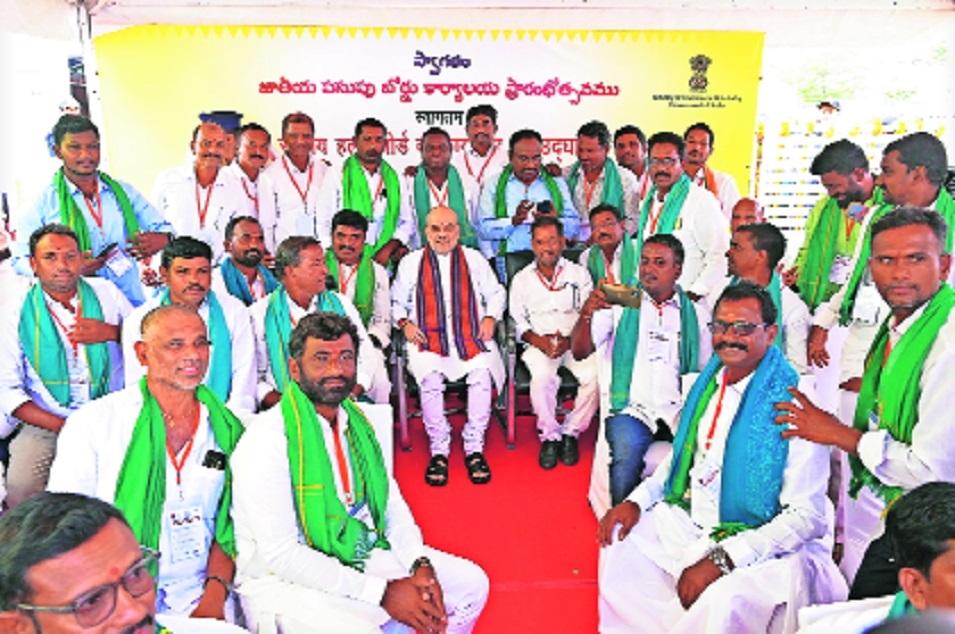 Union Home Minister Amit Shah with others during the 