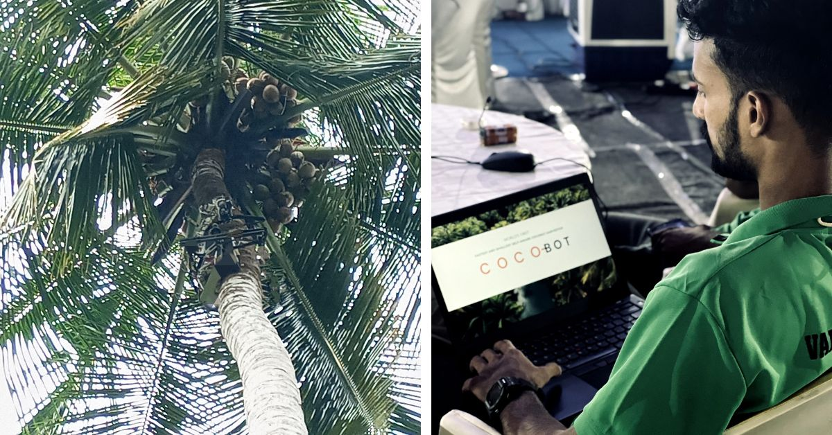 Coconut-harvtechesting robot is 