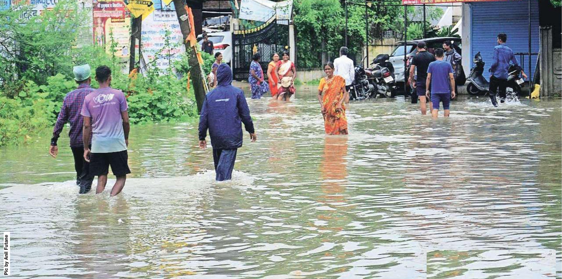 IN TROUBLED WATERS Heavy rains 