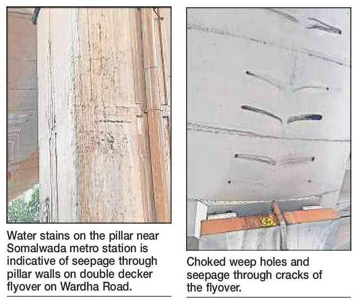 Monsoon water strains on pillar