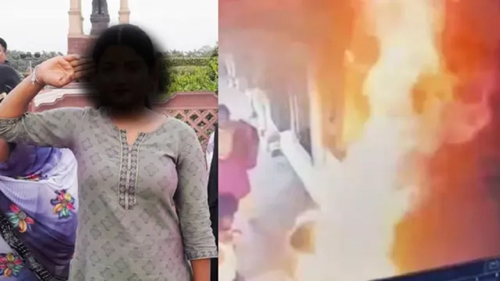 Odisha student who set herself afire 