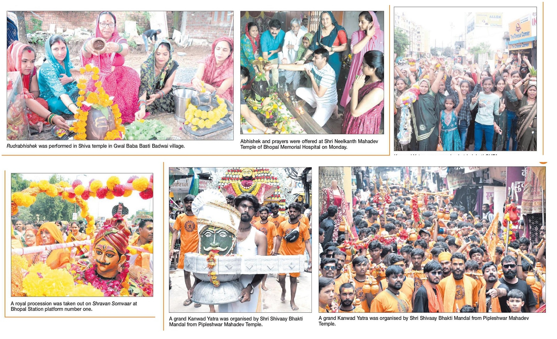 Devotees drenched in devotion during Kanwad Yatra 