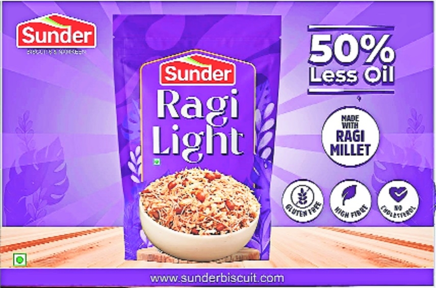 Sunder Biscuits  Namkeen launches Ragi Light