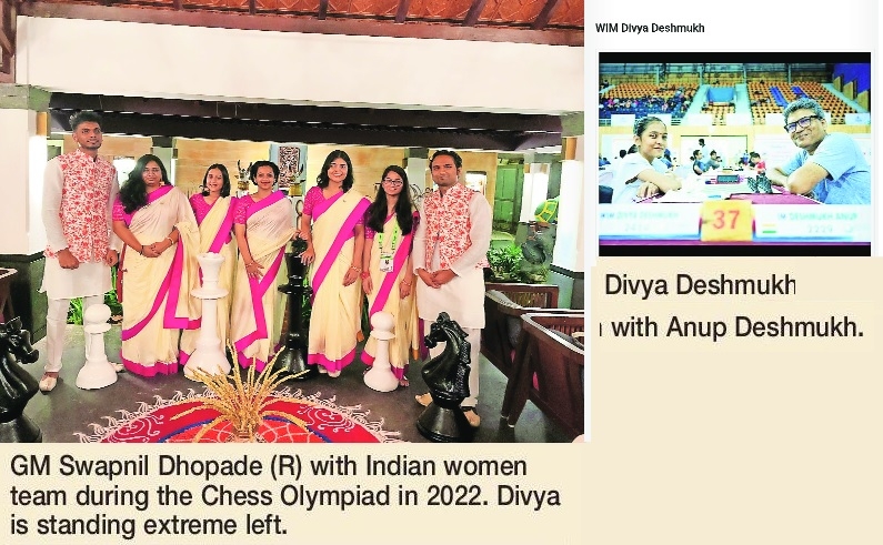 GM Dhopade IM Deshmukh hail Divyas coronation