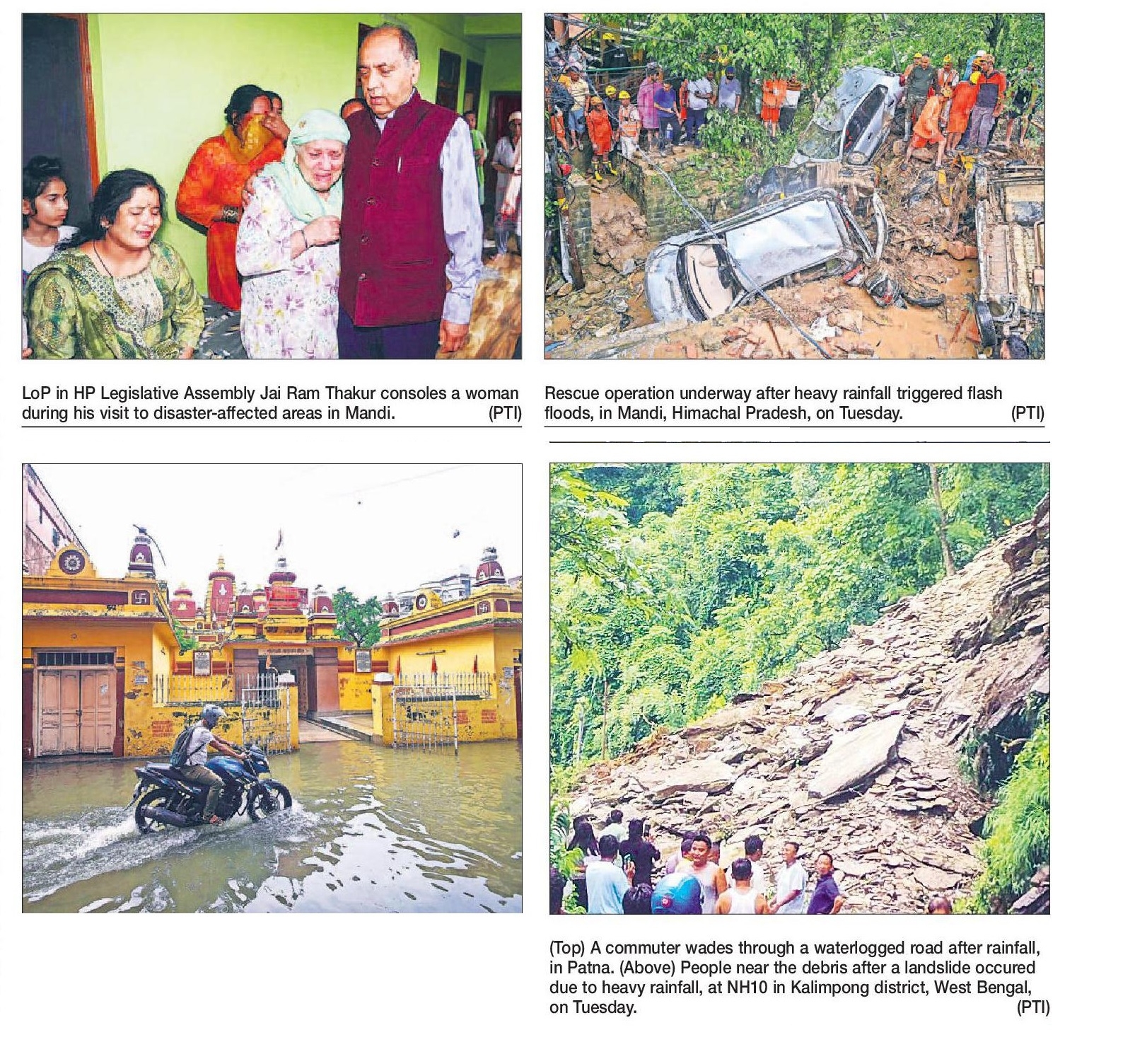  3 killed 1 missing as flash flood wreaks havoc in Himachal