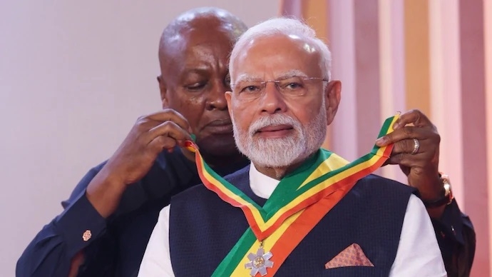 PM Modi conferred with Ghanas national honour