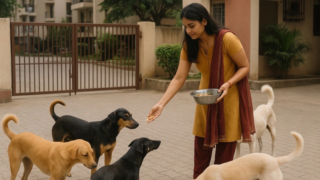 Dont feed dogs on roads without permission warn city police