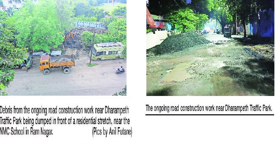 Ram Nagar residents raise concern over dumped debris of road construction work