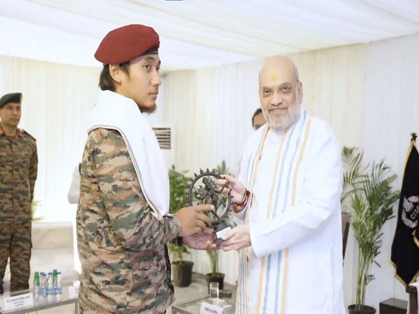 Union Home Minister Amit Shah felicitates