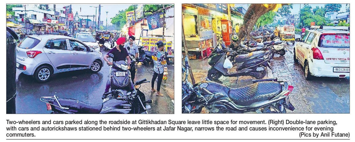 Where is the  parking space Perennial congestion  in Gittikhadan