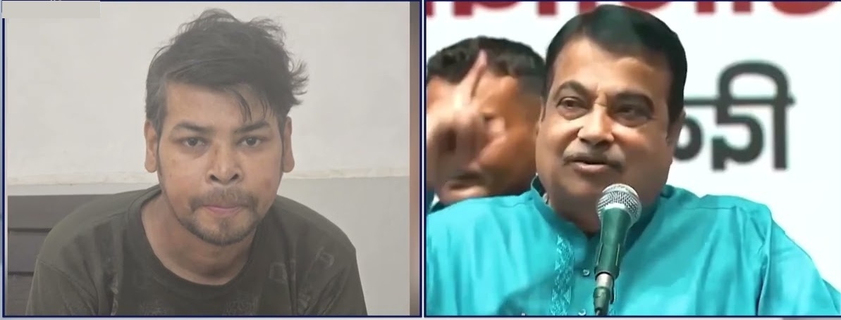 A bomb threat to Union Transport Minister Nitin Gadkari