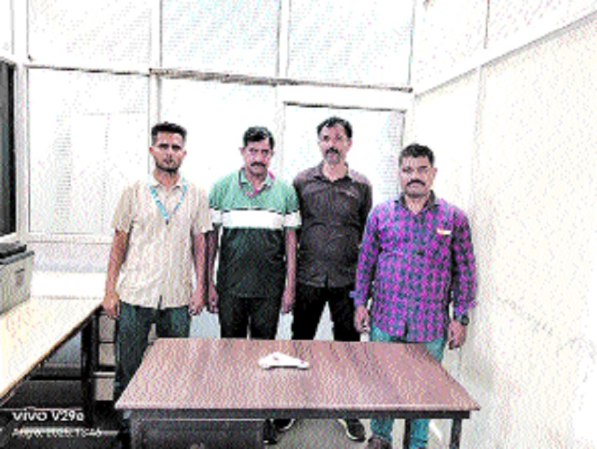 Police taking the criminals into custody