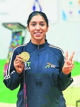 Dhanashree wins gold 