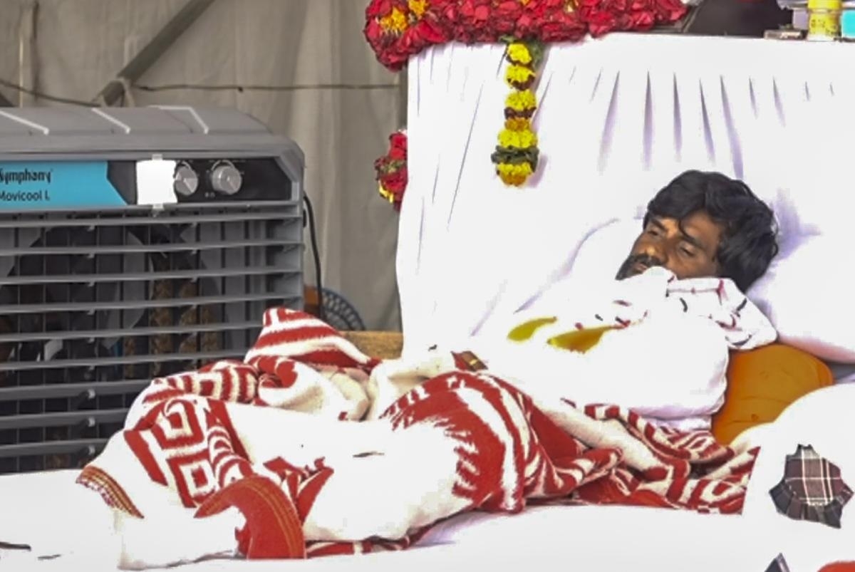 Maratha quota agitation leader Manoj Jarange during