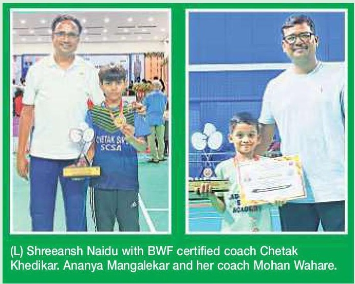 Shreeansh Ananya bag State titles