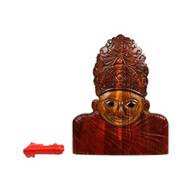 Nagpurs Koradi Mata two-tone wooden sculpture