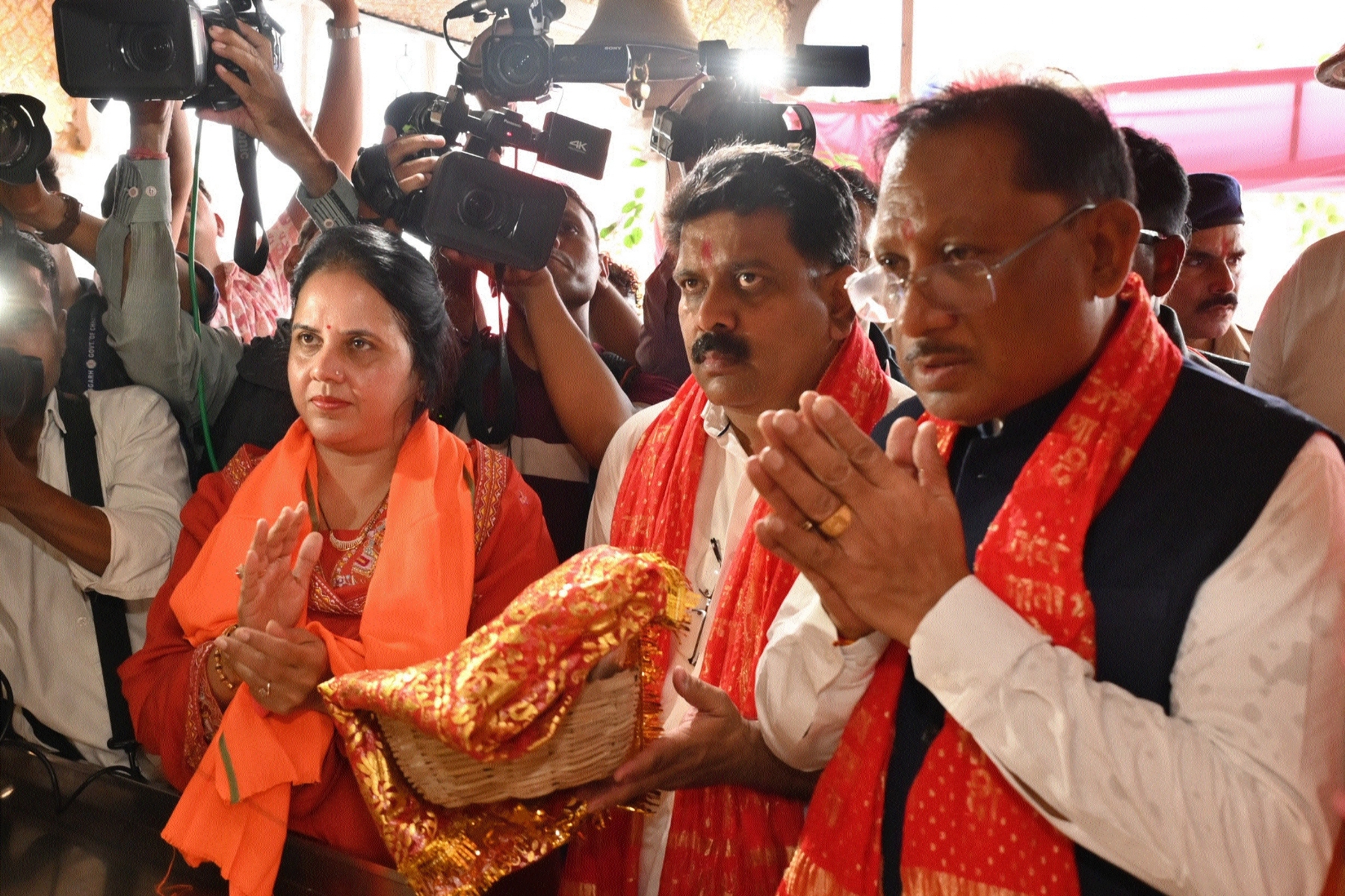 Chief Minister Vishnu Deo Sai along with Deputy Chief Minister Vijay Sharma