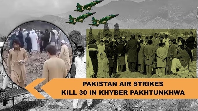 Pakistan Air Force bombing in Khyber Pakhtunkhwa village
