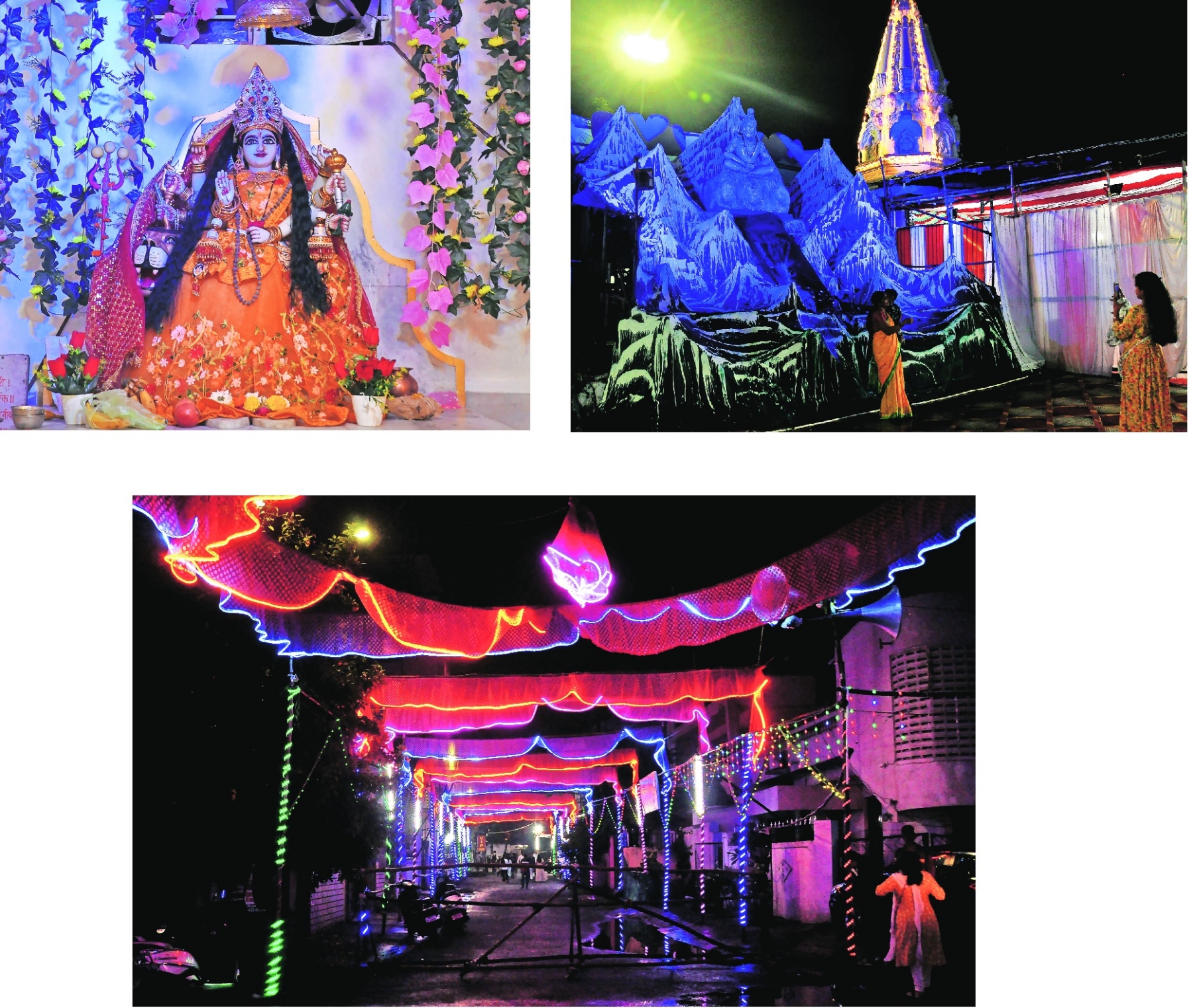 The Himalayan inspired decorations at the Sindh Mata Mandal