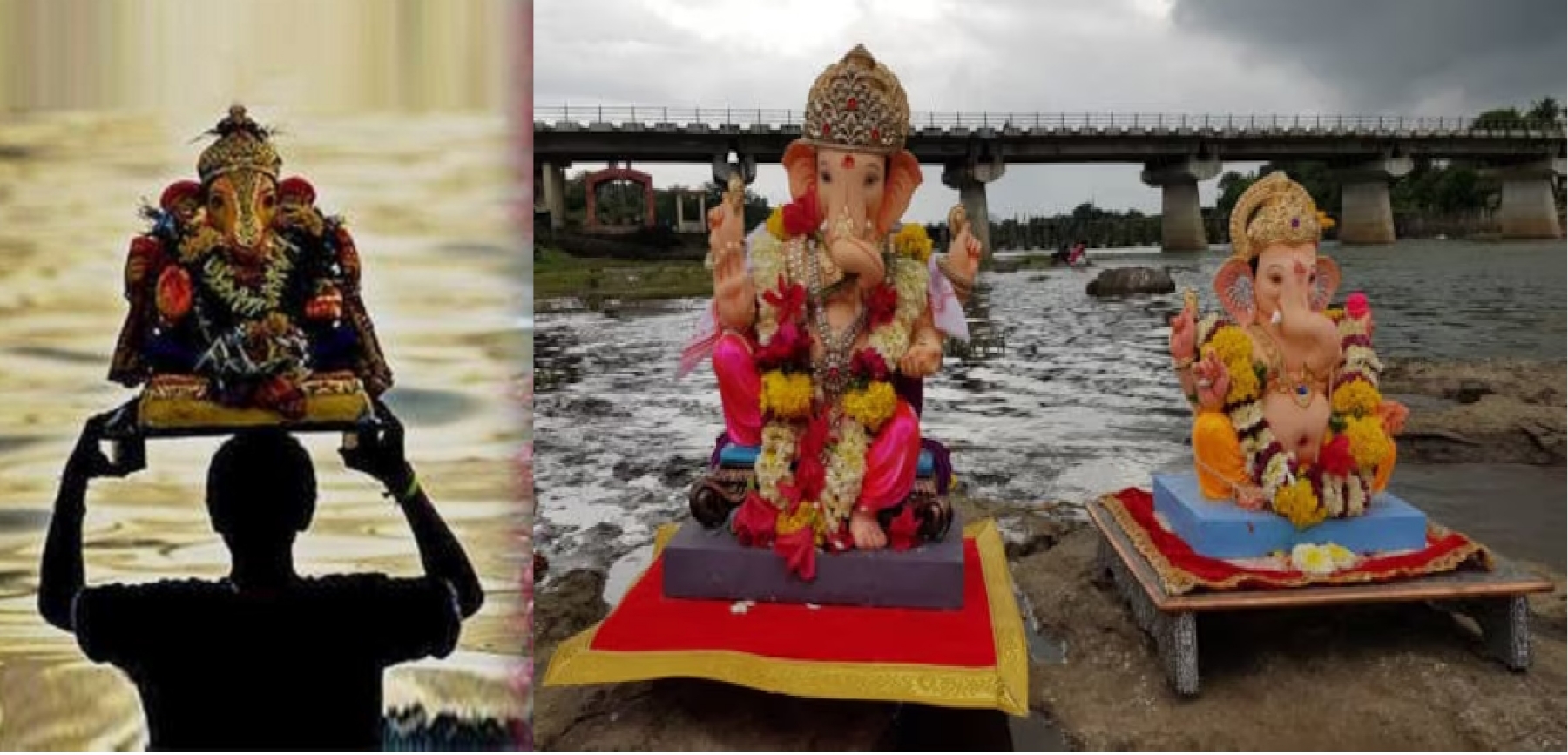 Collector inspect arrangements for Ganpati Visarjan