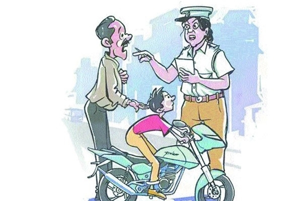 Underage riding Parents fined Rs 32500