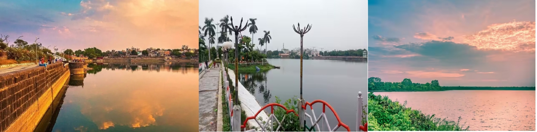 beautiful lakes like Futala Ambazari Gandhisagar Gorewada