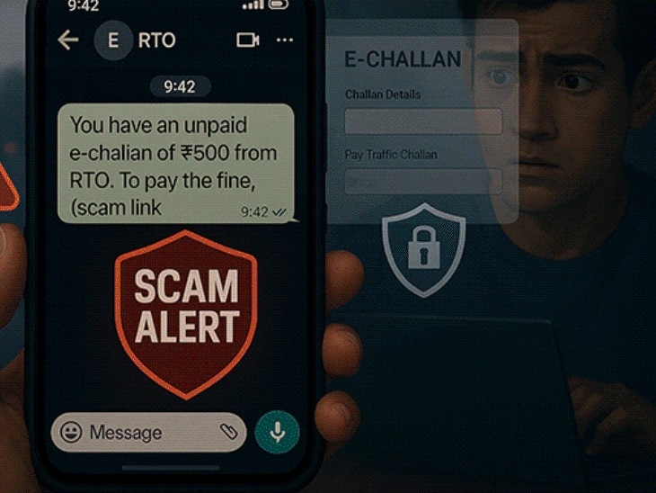 Fake e-challan WhatsApp scam targeting citizens