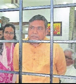 Kisan Gawande locked inside his hous