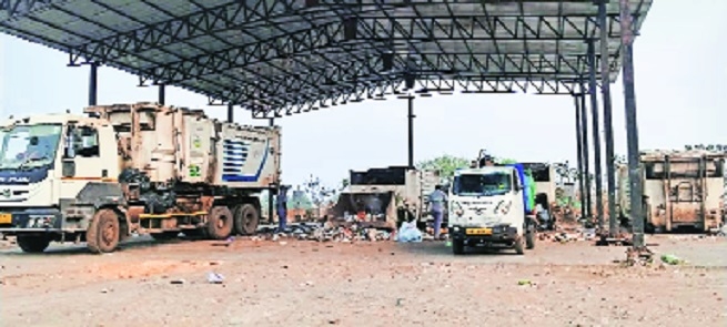 NMCs garbage transfer station in Ambazari