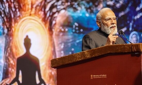 Prime Minister Narendra Modi during 