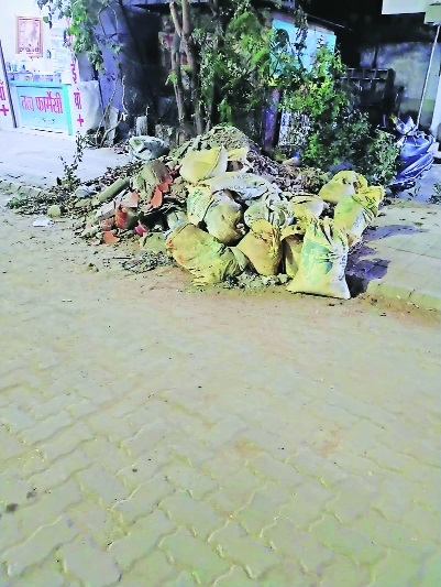 Pile of garbage lying unattended in one of the localities