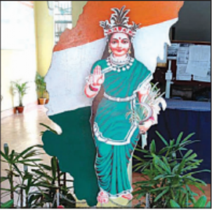Welder trade creates statue of CG Mahtari using discarded materials