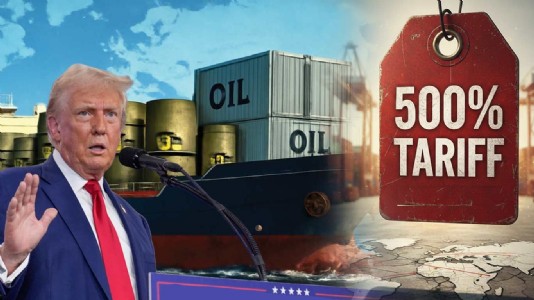 Trump for 500 pc tariffs on India, China for buying Russian oil