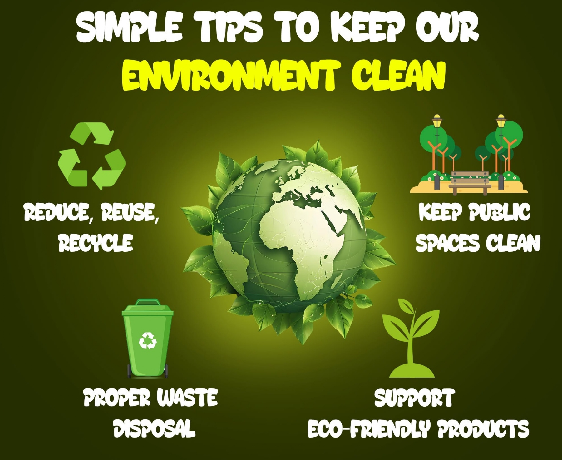 Nurture nature Say no to single-use plastic