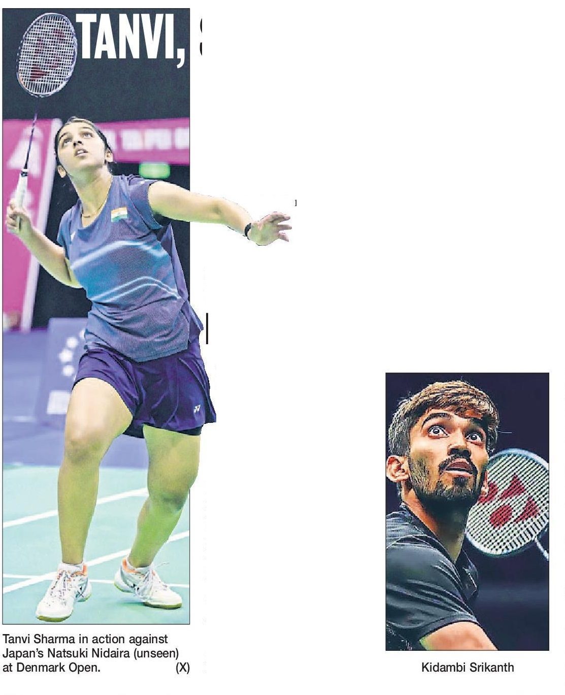 Tanvi Srikanth Advance  Sindhu Lakshya bow out 